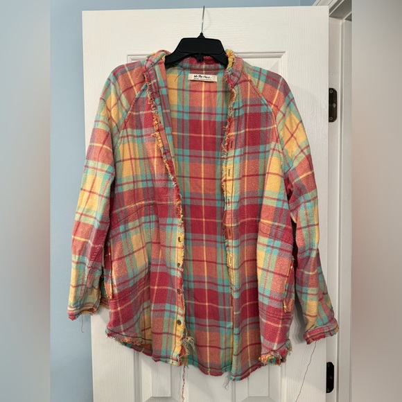 We The Free Summer Daydream Plaid Button Down- 70s Combo - Picture 5 of 10